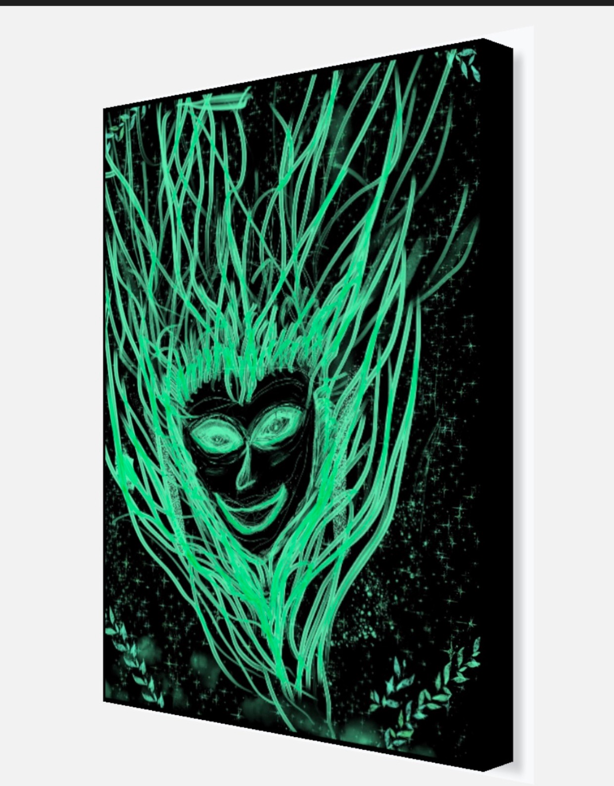 Digital drawing on canvas - sample 2