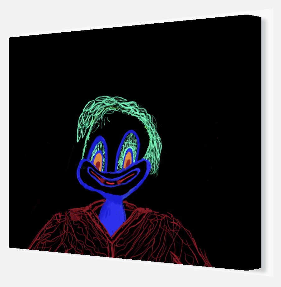 Digital drawing on canvas - sample 4